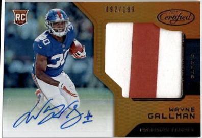 Wayne Gallman #237 2017 Panini Certified Football