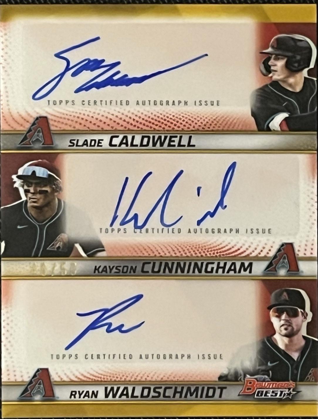 Ryan Waldschmidt / Slade Caldwell / Kayson Cunningham [Gold] #TA-CCW