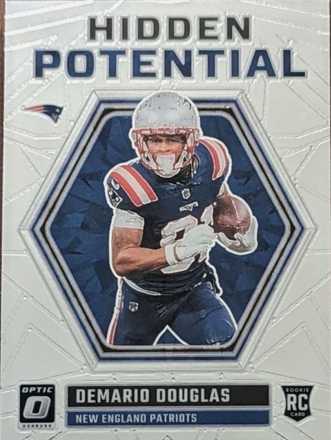 Demario Douglas #HP-DG Football Cards 2023 Panini Donruss Optic Hidden Potential