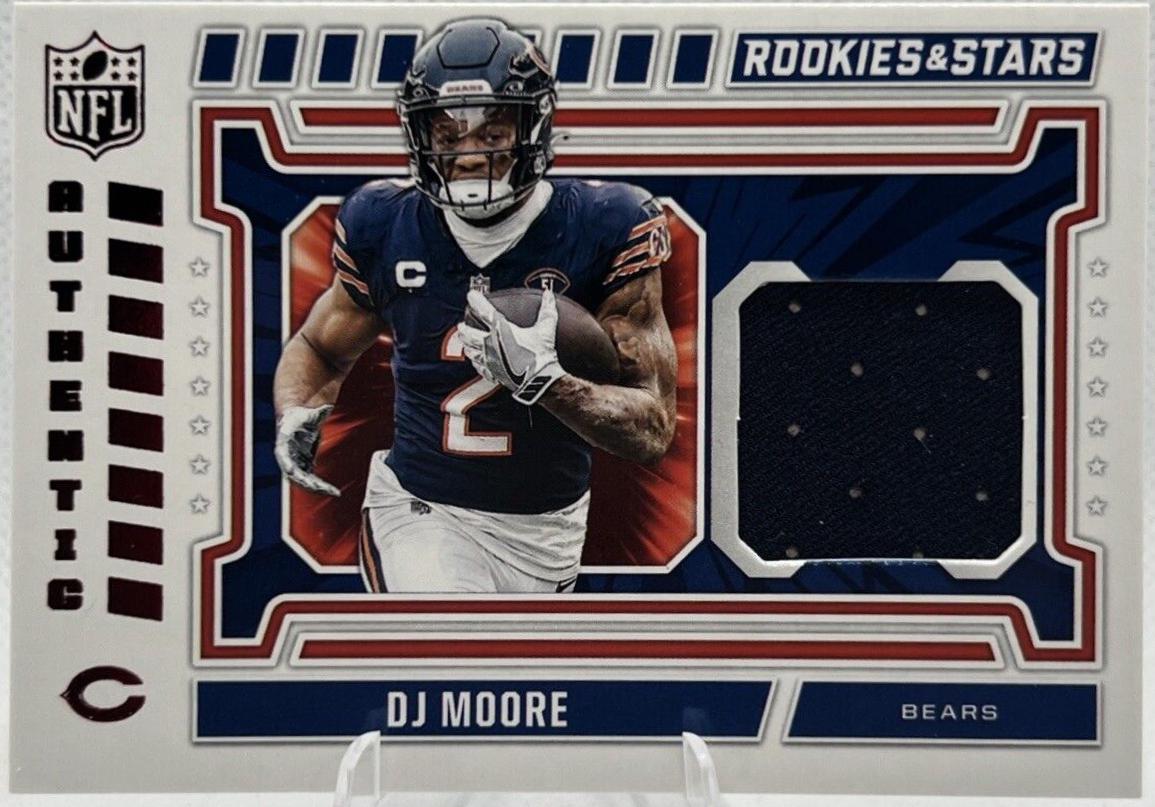 DJ Moore #NA-DME Football Cards 2024 Panini Rookies & Stars NFL Authentic