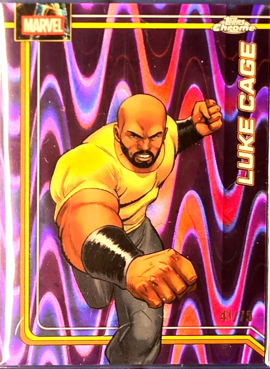 Luke Cage Purple RayWave Refractor