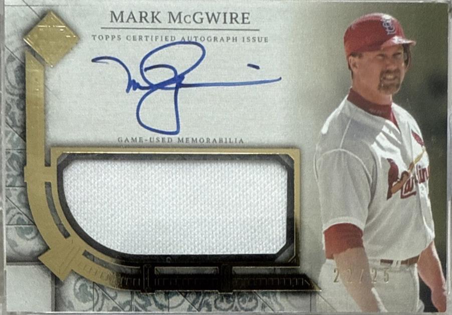 Mark McGwire #TCAR-MMC Baseball Cards 2024 Topps Transcendent Collection Autograph Relic