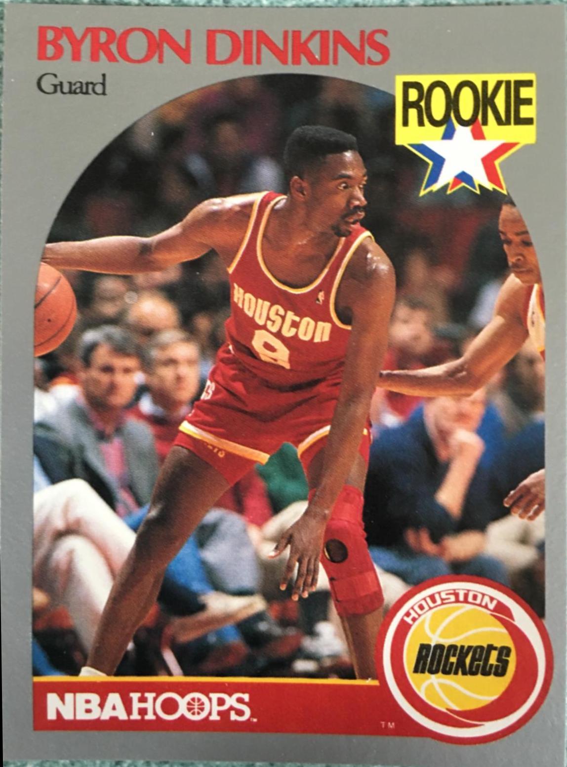 Byron Dinkins #123 Basketball Cards 1990 Hoops