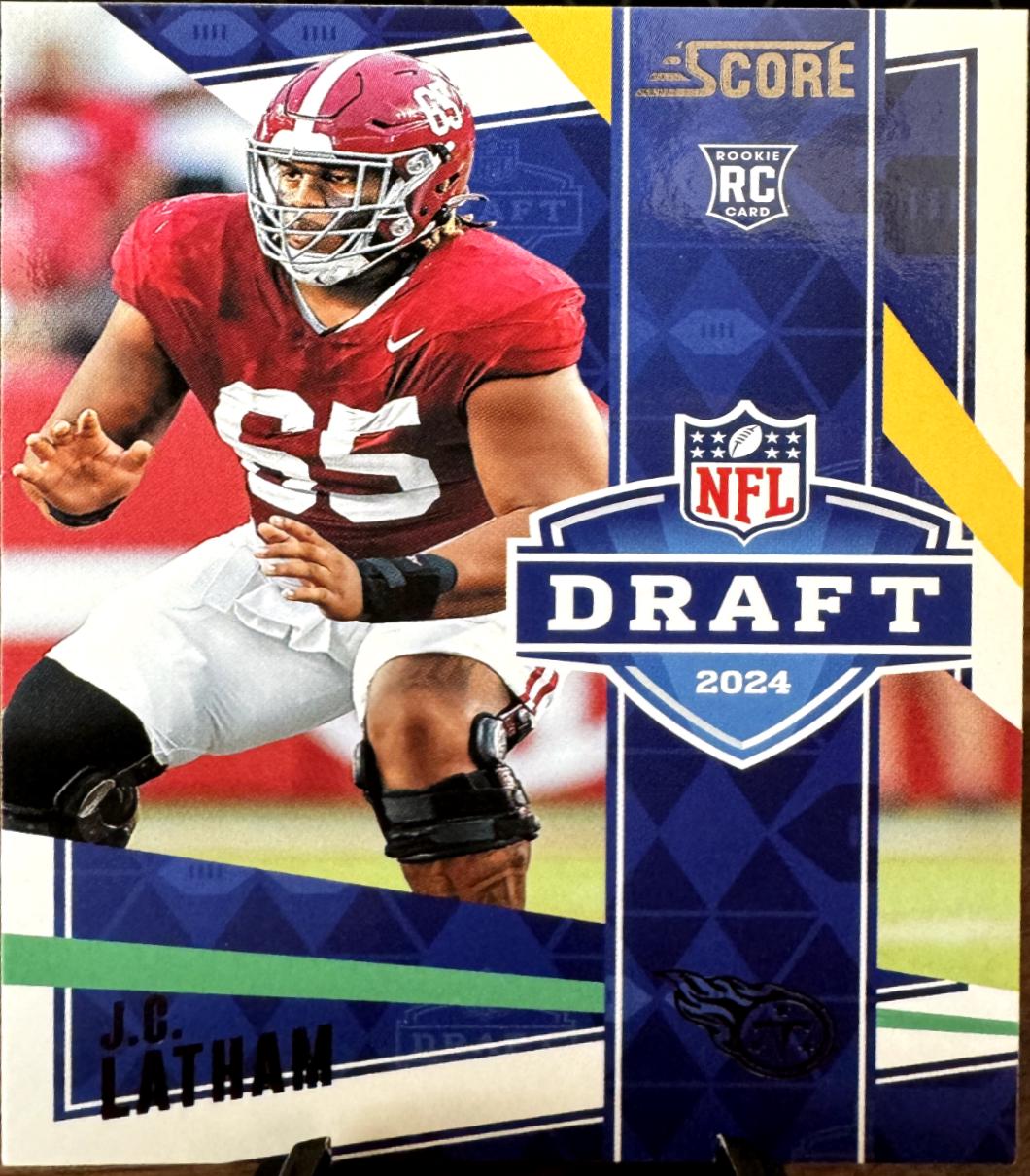 J.C. Latham #7 Football Cards 2024 Panini Score NFL Draft