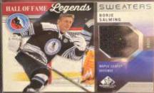 Borje Salming #HOF-BS Hockey Cards 2021 SP Game Used HOF Legends Sweaters