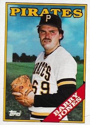 Barry Jones #168 Baseball Cards 1988 Topps