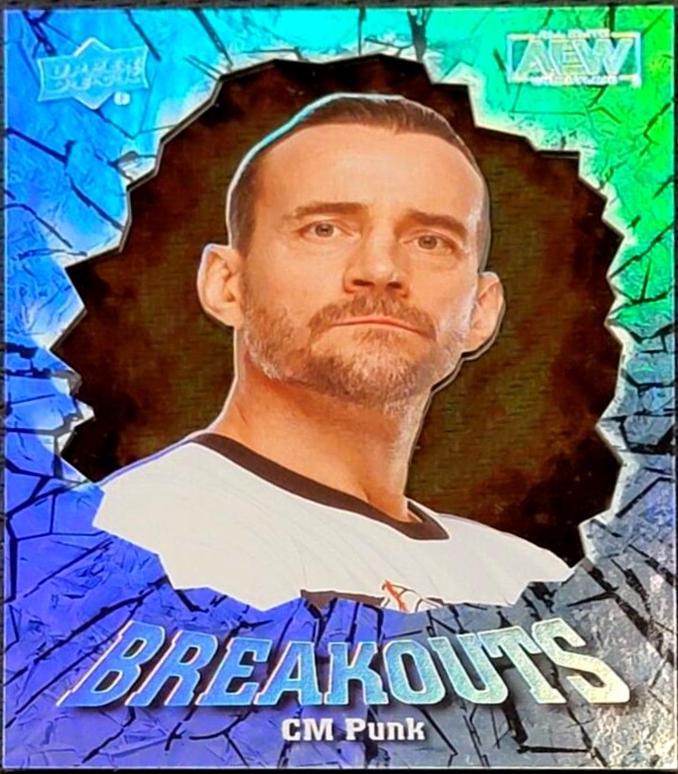 CM Punk #BO-33 Wrestling Cards 2022 Upper Deck AEW Breakouts