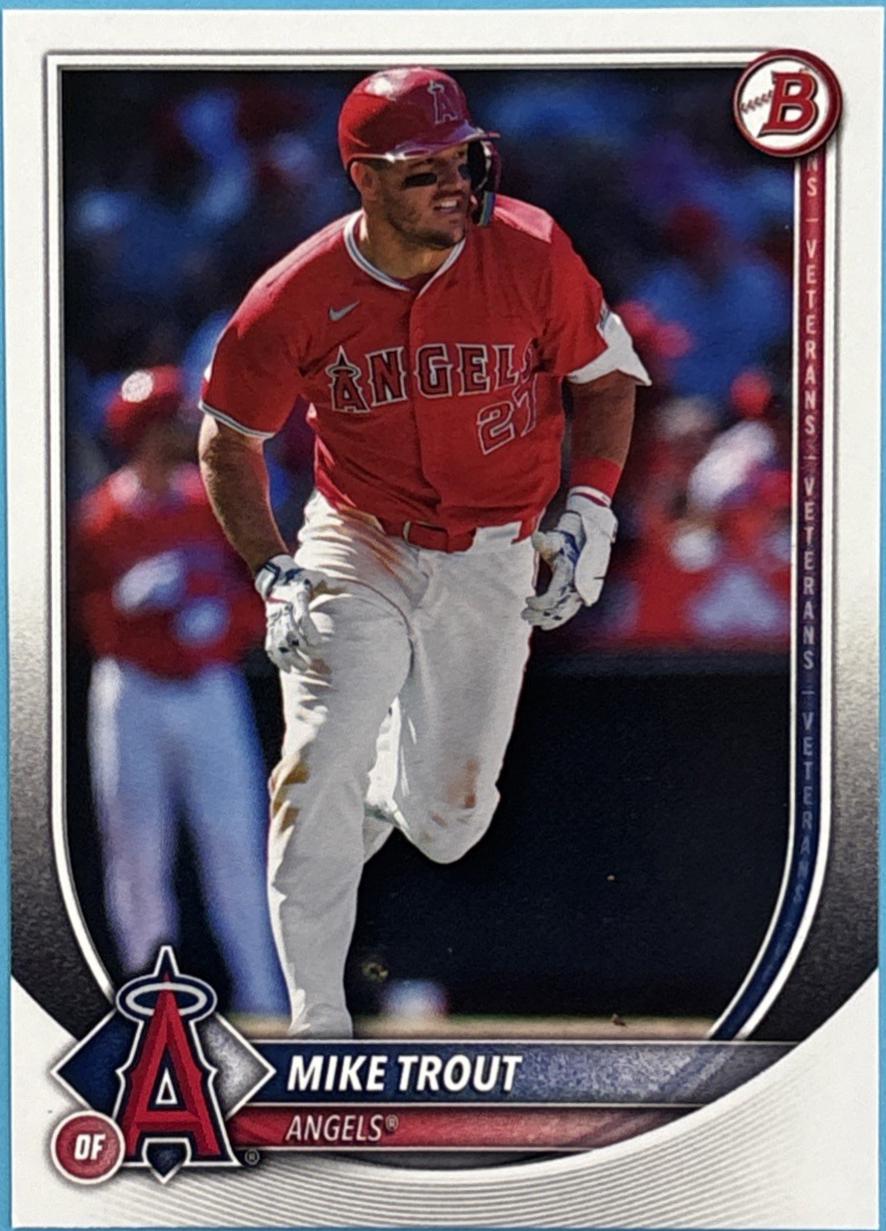 Mike Trout #1 Baseball Cards 2025 Bowman