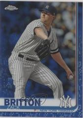 Zack Britton [Blue Refractor] #8 Baseball Cards 2019 Topps Chrome Update Prices