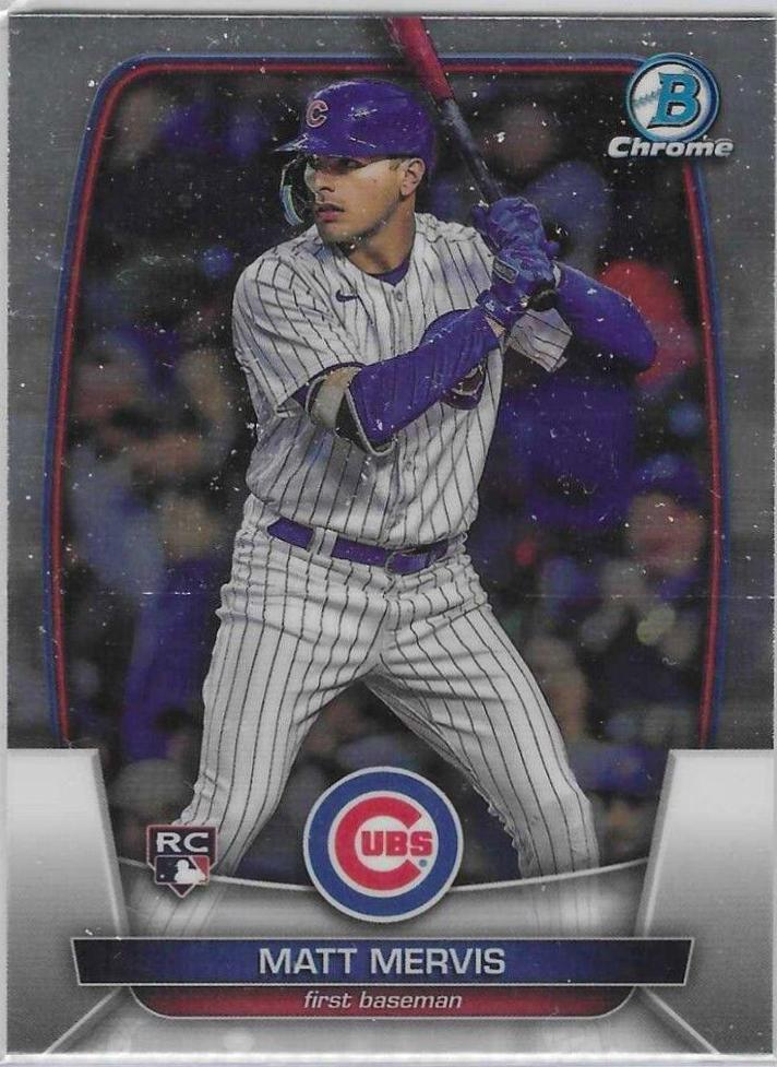 Matt Mervis #65 Baseball Cards 2023 Bowman Chrome