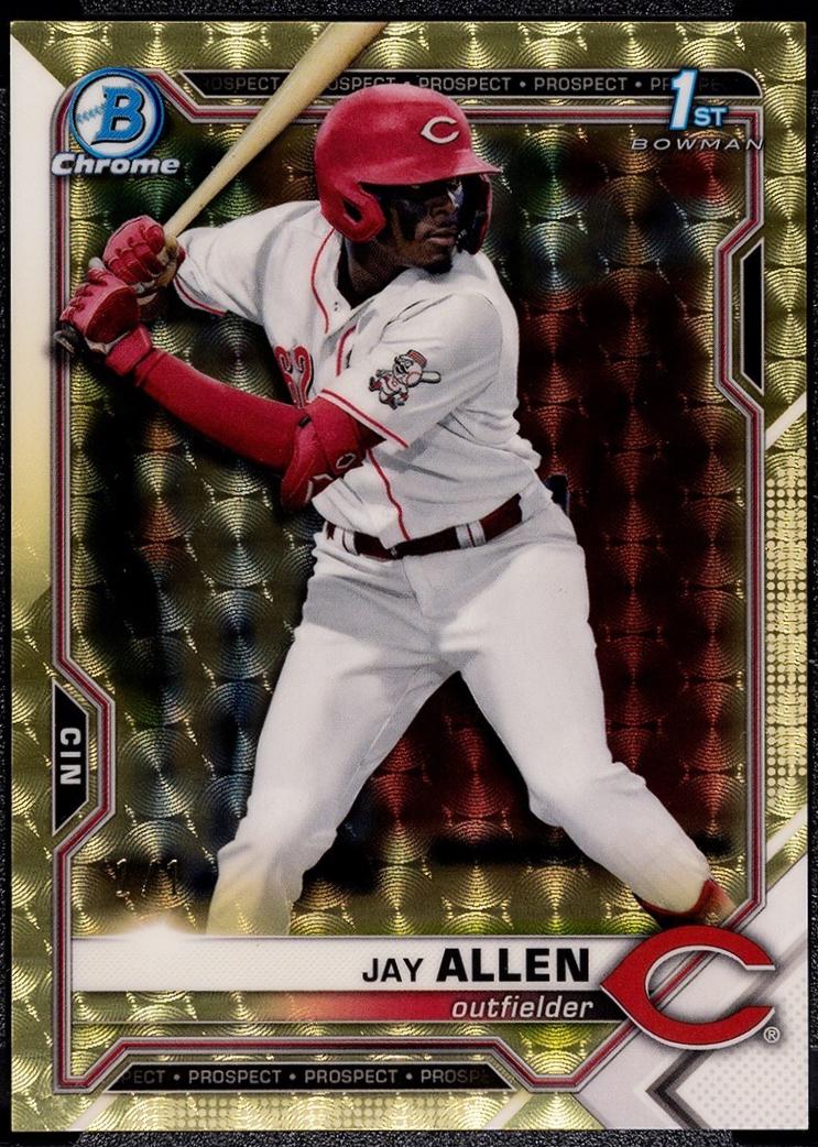 Jay Allen #11 2021 Bowman Draft Chrome Baseball