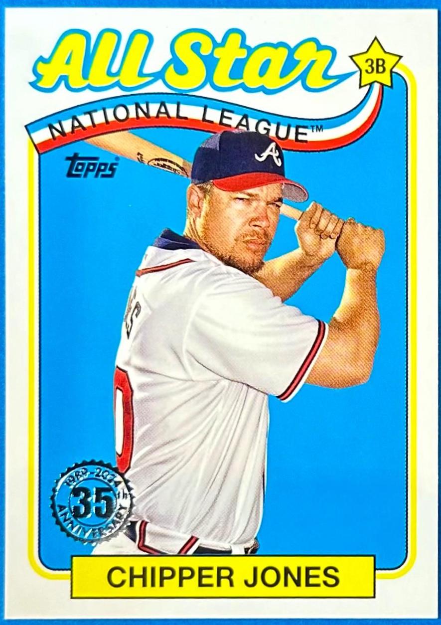 Chipper Jones #89ASB-11 Baseball Cards 2024 Topps 1989 All-Stars