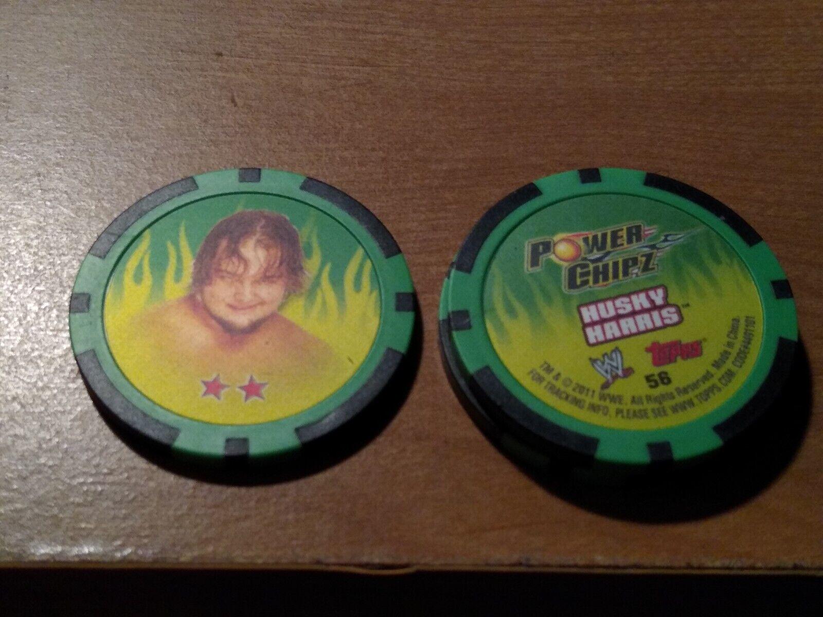 Husky Harris #56 Wrestling Cards 2011 Topps WWE Power Chipz