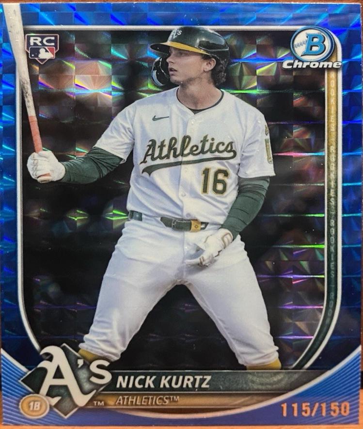 Nick Kurtz [Blue Refractor] #93 Prices | 2025 Bowman Chrome