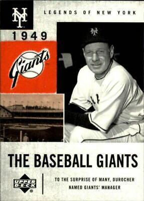 Leo Durocher #49 Baseball Cards 2001 Upper Deck Legends of NY