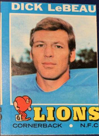 Dick LeBeau #154 Football Cards 1971 Topps