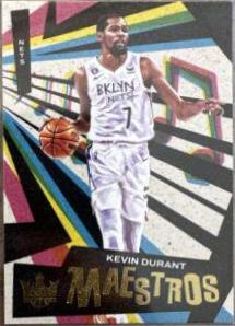 Kevin Durant #8 Basketball Cards 2022 Panini Court Kings Maestros