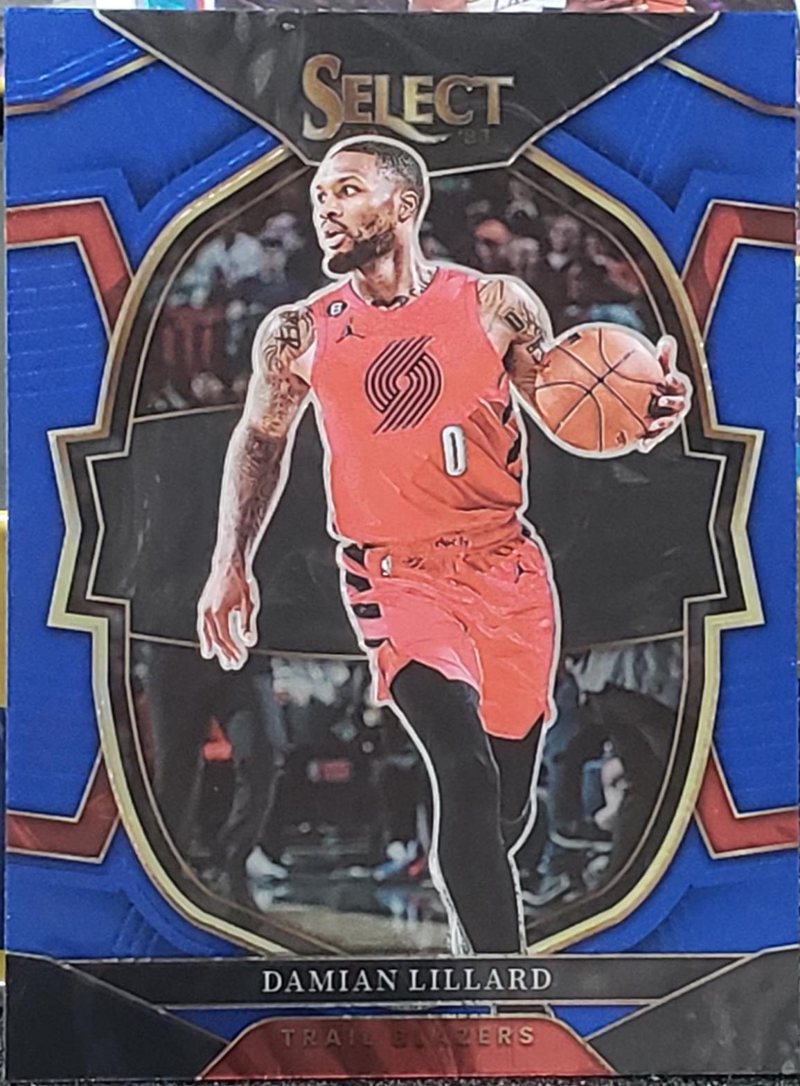 Damian Lillard #7 Basketball Cards 2022 Panini Select