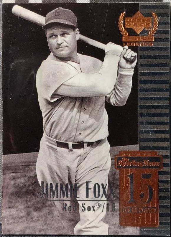 Jimmy Fox #15 Baseball Cards 1999 Upper Deck Century Legends