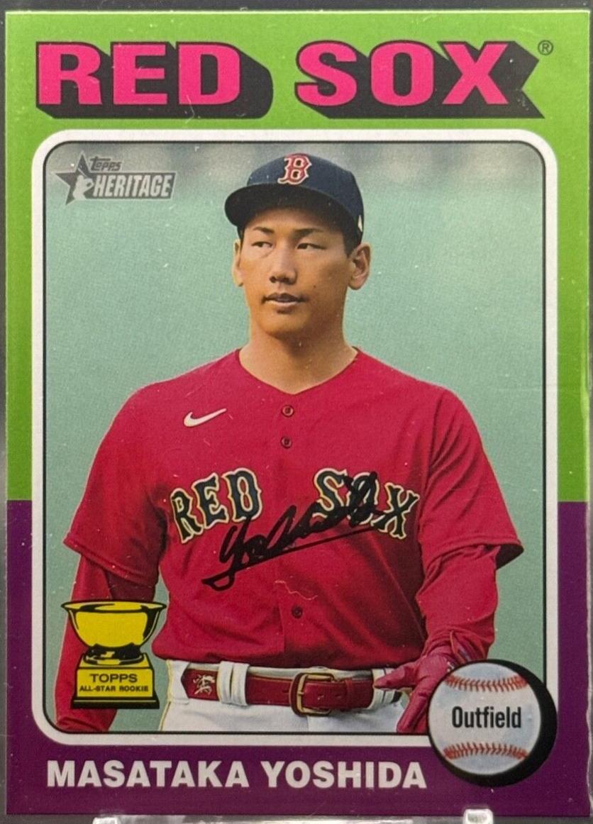 Masataka Yoshida #292 Baseball Cards 2024 Topps Heritage Color Swap