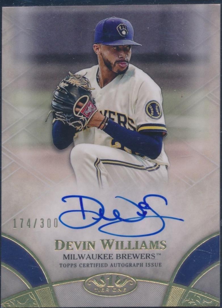 Devin Williams #BOA-DW 2021 Topps Tier One Baseball Break Out Autographs