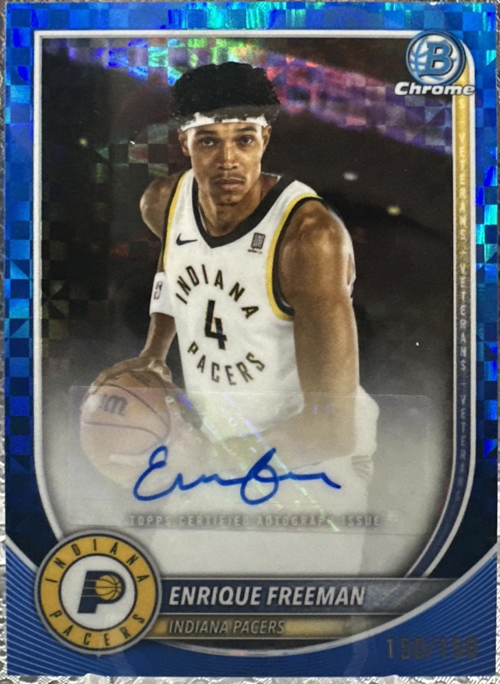 Enrique Freeman [Blue X-Fractor] #BCA-EF