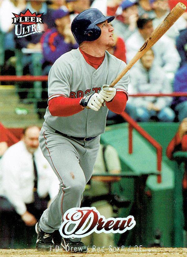 J.D. Drew #26 Baseball Cards 2007 Ultra