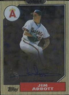 Jim Abbott #87TBA-JA Baseball Cards 2022 Topps Clearly Authentic 1987 Autographs