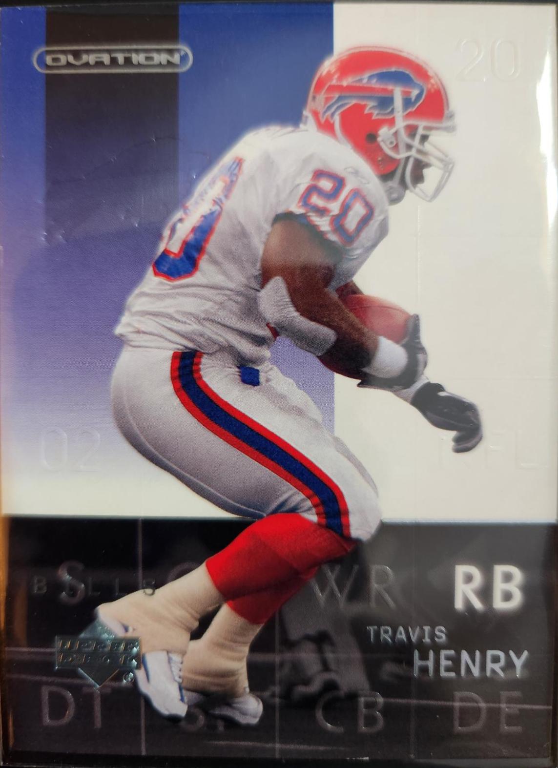 Travis Henry #9 Football Cards 2002 Upper Deck Ovation