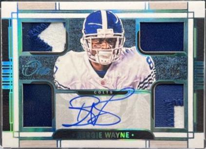 Reggie Wayne [Blue Quad Patch Autograph] #66