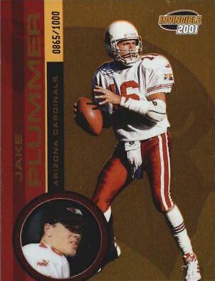 Jake Plummer #6 Football Cards 2001 Pacific Invincible