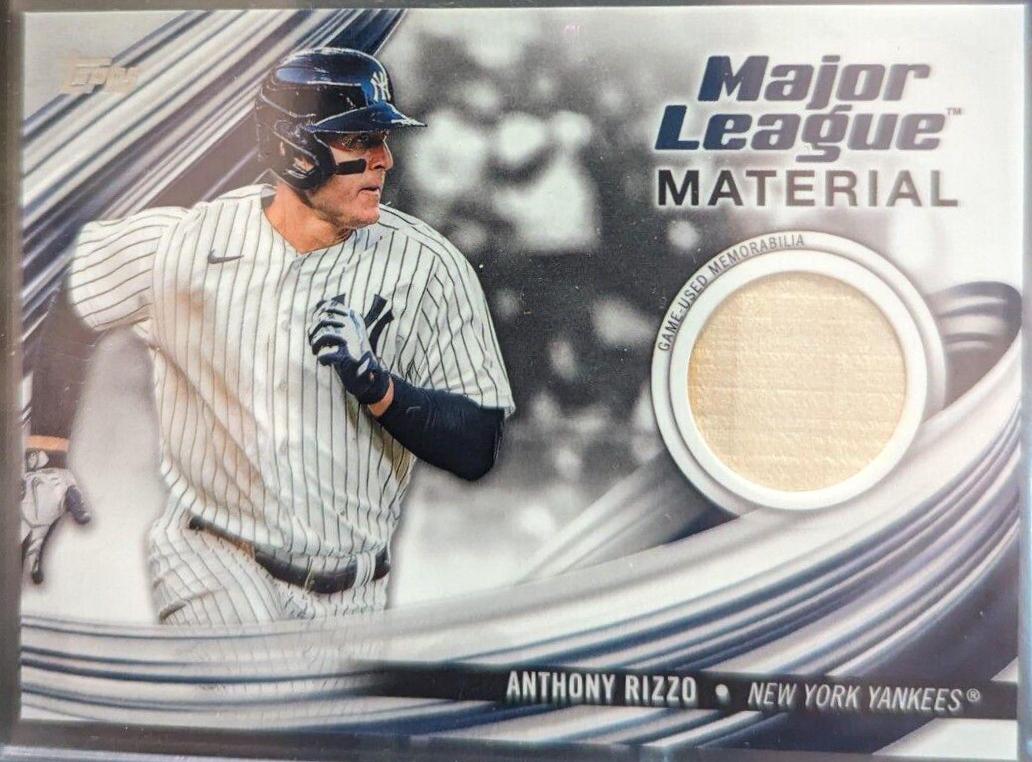 Anthony Rizzo #MLM-ARZ Baseball Cards 2023 Topps Update Major League Material
