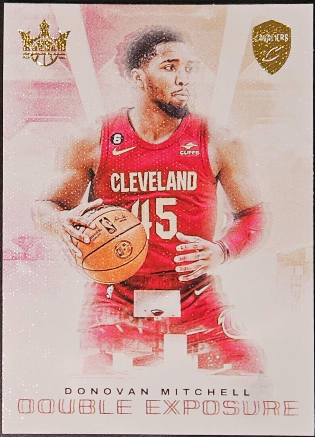 Donovan Mitchell #10 Basketball Cards 2022 Panini Court Kings Double Exposure