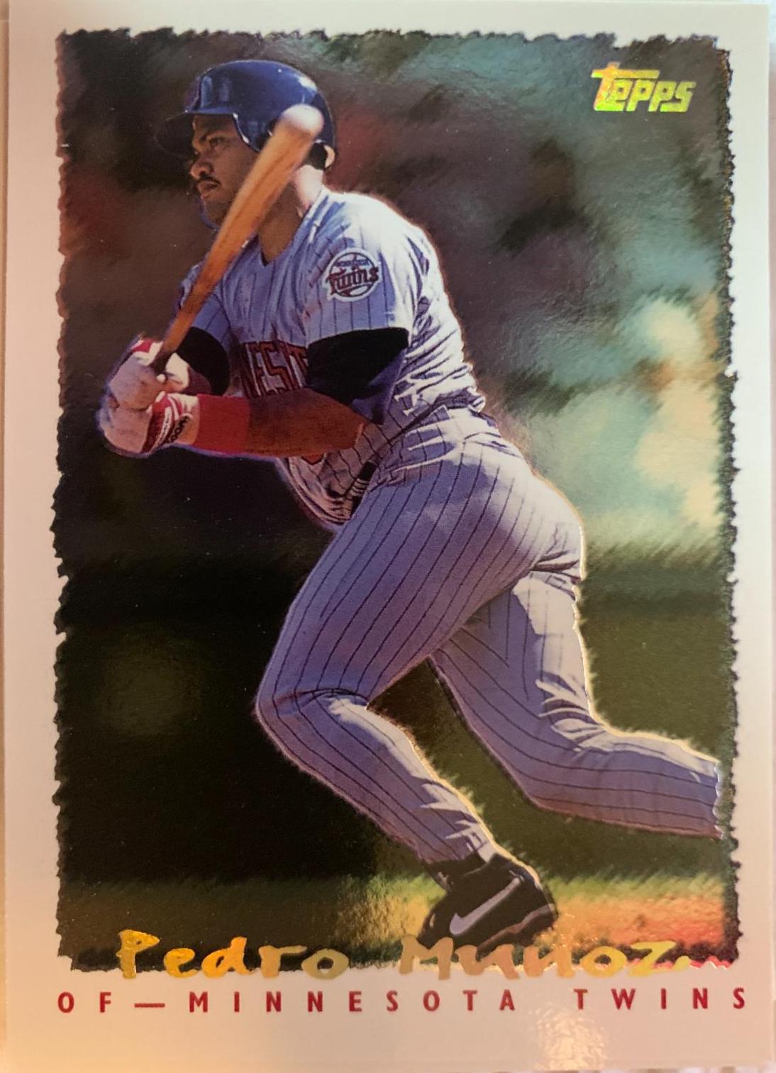 Pedro Munoz #77 Baseball Cards 1995 Topps Cyberstats