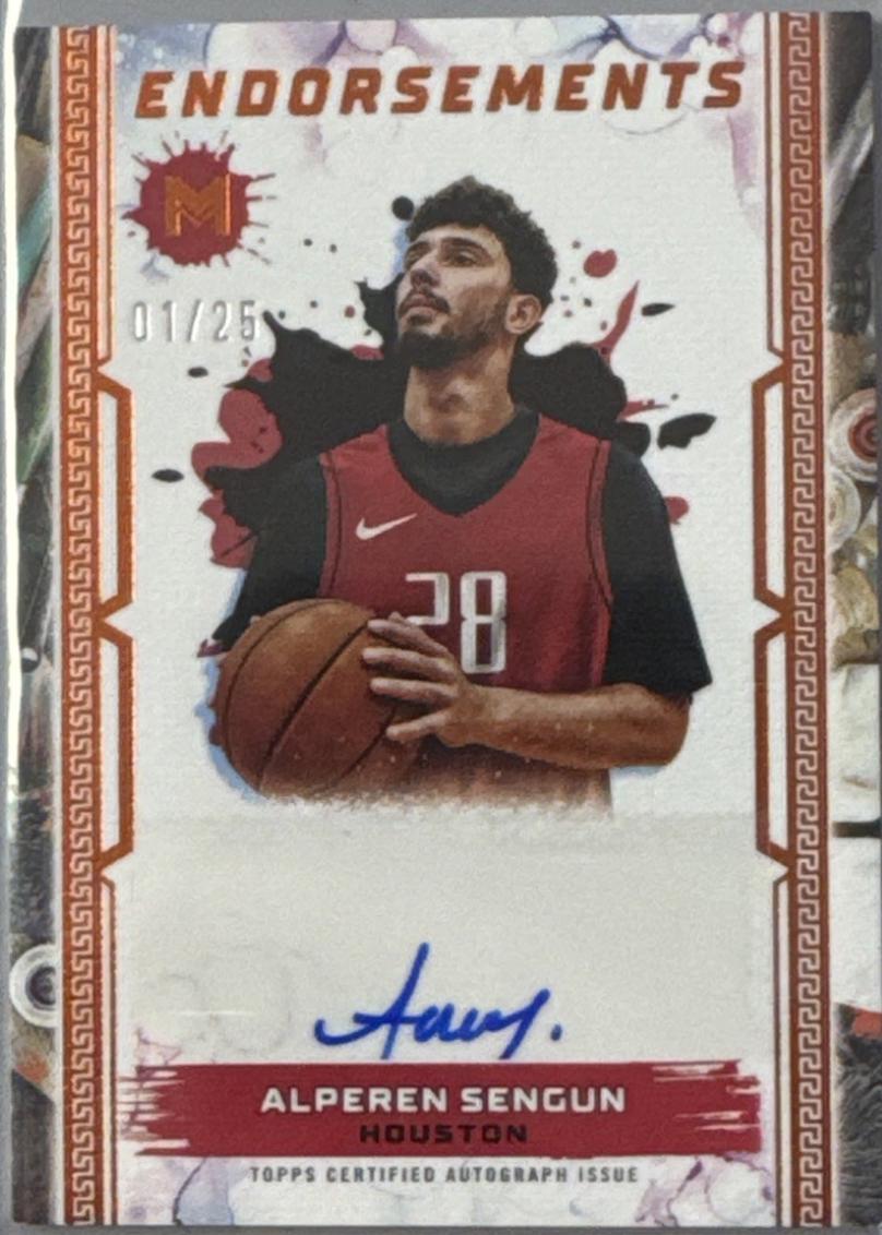 Alperen Sengun #ME-AS Basketball Cards 2023 Topps Motif Endorsements Autograph