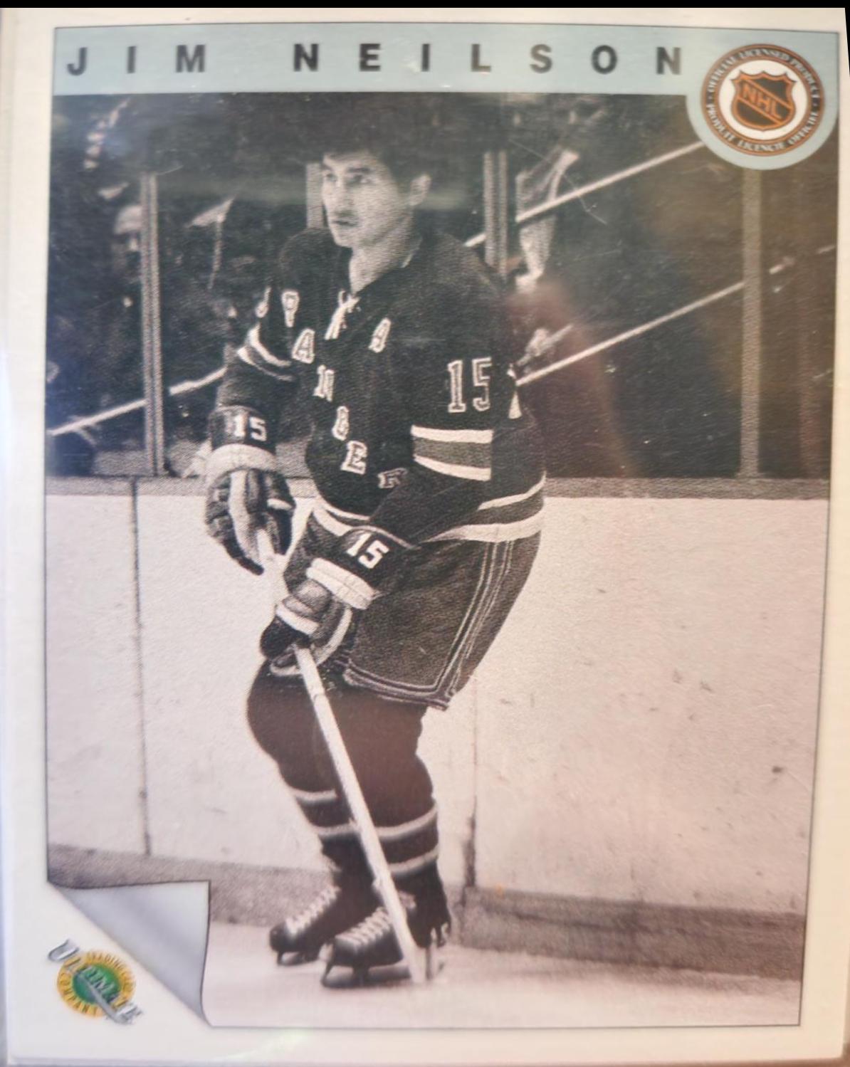 Jim Neilson #25 Hockey Cards 1991 Ultimate Original Six