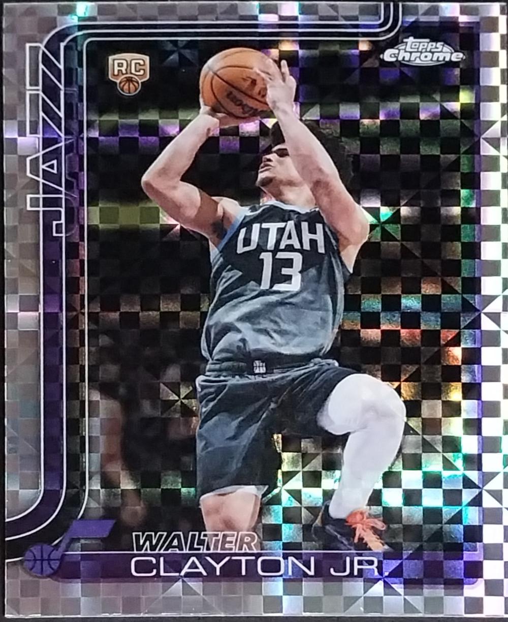 2025 Topps Chrome Update Walter Clayton Jr. [X-Fractor] #168 card