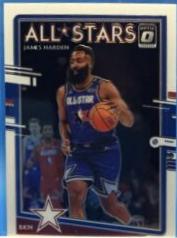 James Harden #5 Basketball Cards 2020 Panini Donruss Optic All Stars