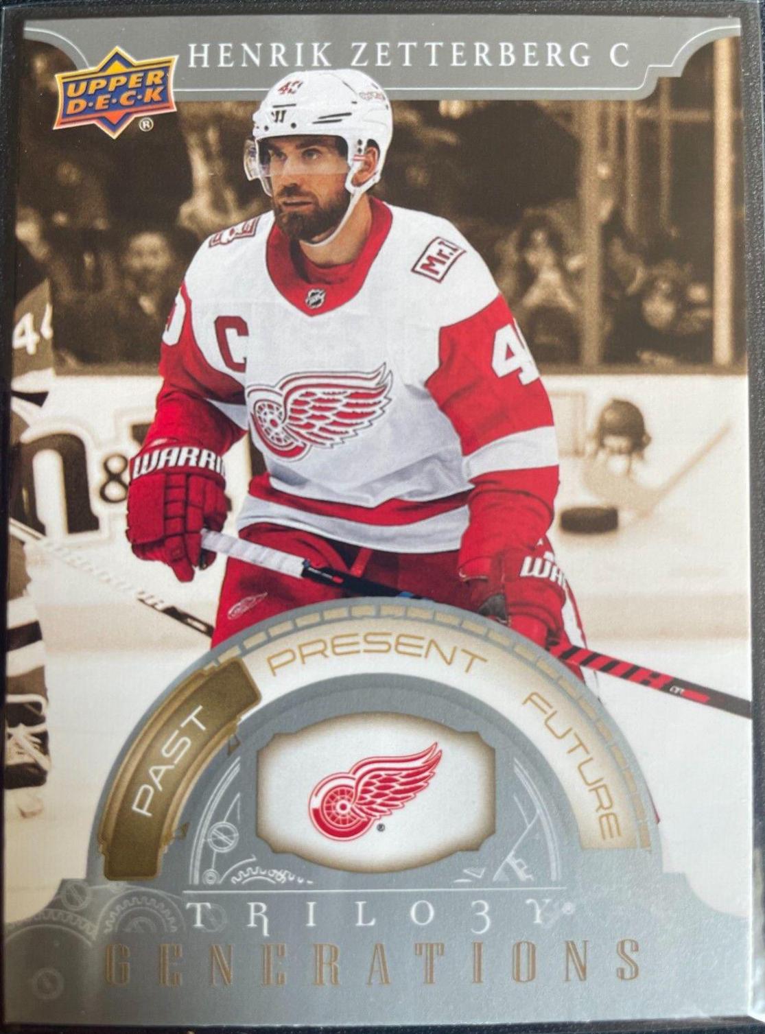 Henrik Zetterberg #TG-11A Hockey Cards 2022 Upper Deck Trilogy Generations