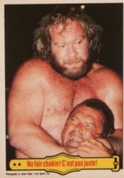 No Fair Chokin' #36 Wrestling Cards 1985 O Pee Chee WWF
