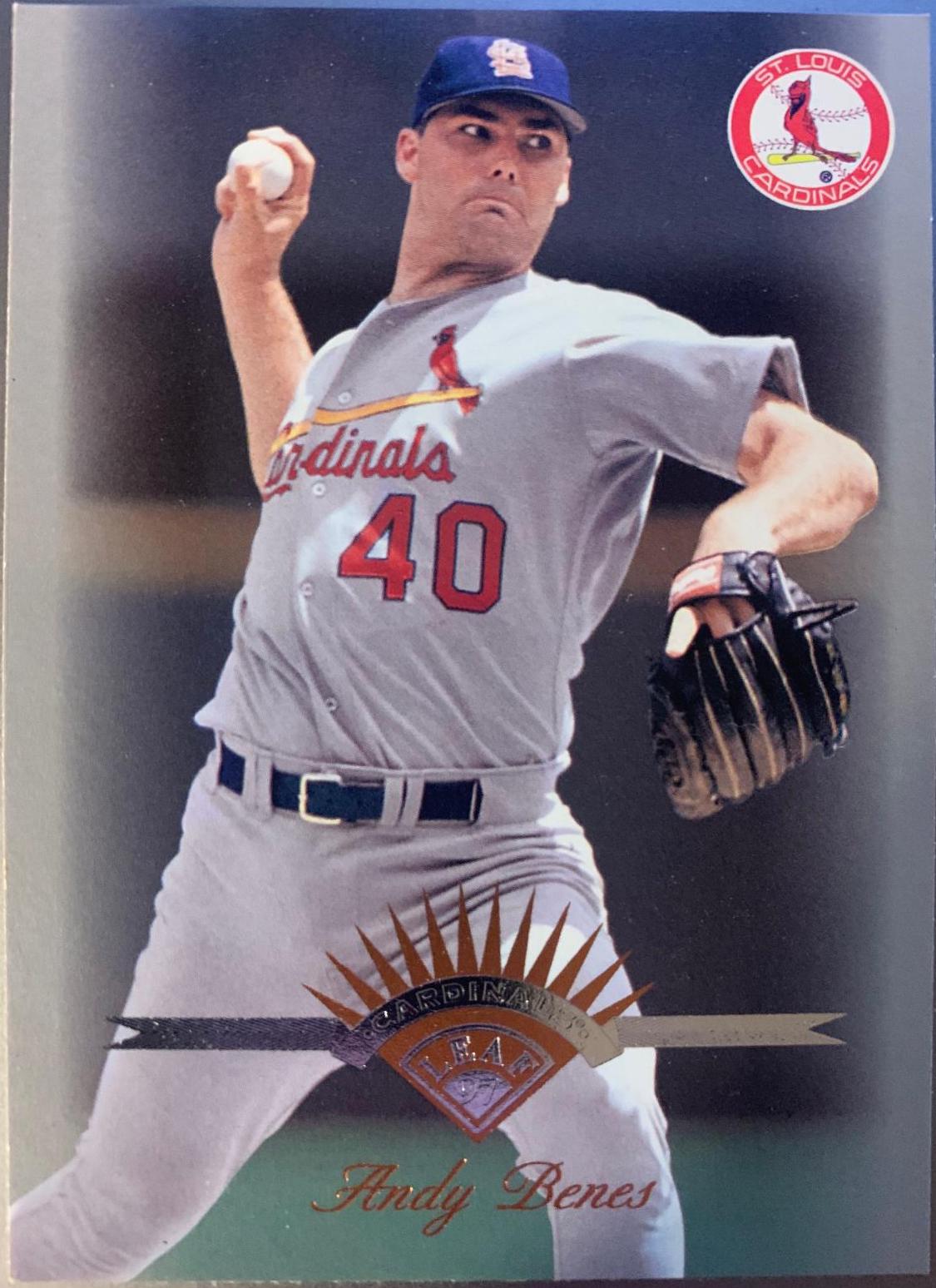 Andy Benes #90 Baseball Cards 1997 Leaf