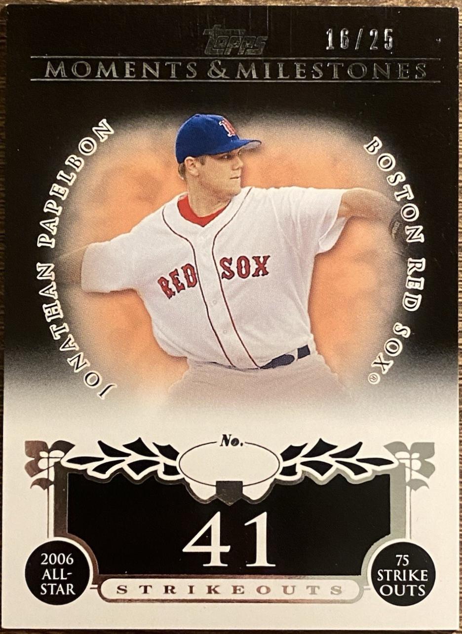 Jonathan Papelbon #44 2008 Topps Moments & Milestones Baseball