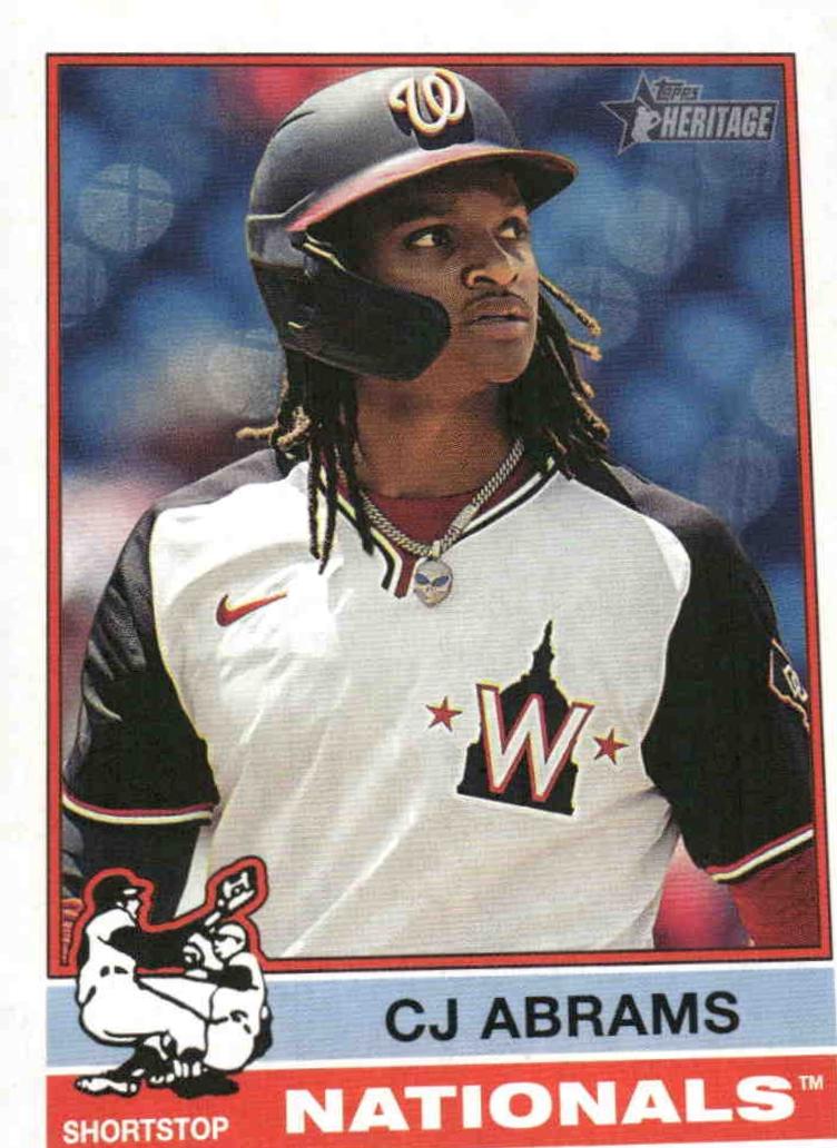 Cj Abrams #237 Baseball Cards 2025 Topps Heritage