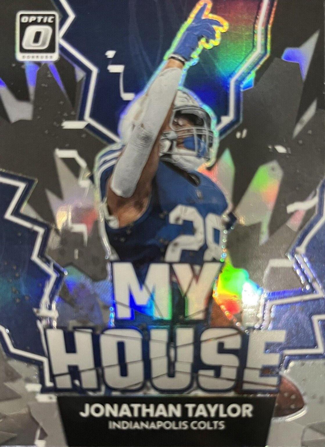 Jonathan Taylor #MH-14 Football Cards 2022 Panini Donruss Optic My House