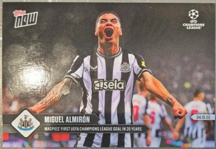 Miguel Almiron #35 2023 Topps Now UEFA Champions League