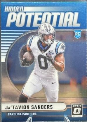 Ja'Tavion Sanders #9 Football Cards 2024 Panini Donruss Optic Hidden Potential