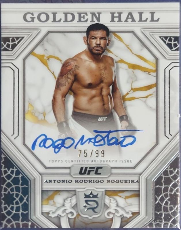 Antonio Rodrigo Nogueira #GH-AR Ufc Cards 2024 Topps Royalty UFC Golden Hall Autograph