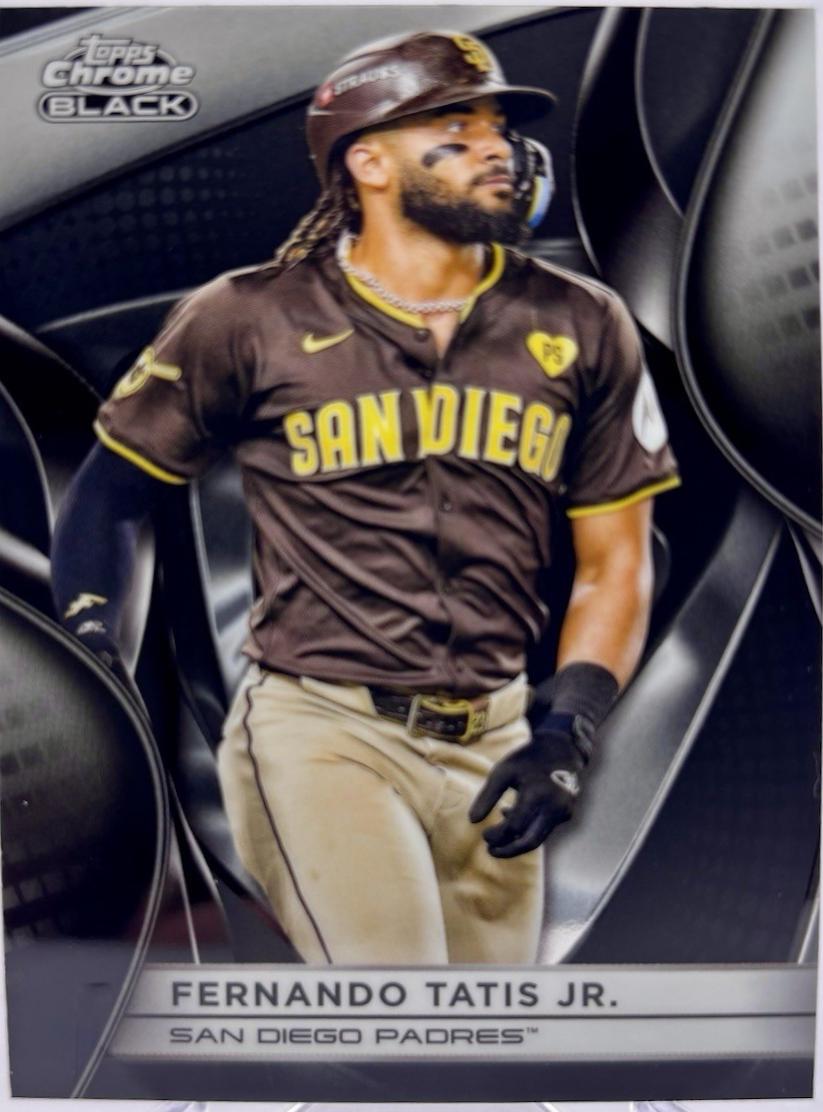 Fernando Tatis Jr. #55 Baseball Cards 2025 Topps Chrome Black