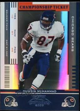 Muhsin Muhammad #18 Football Cards 2005 Playoff Contenders