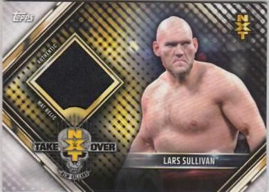 Lars Sullivan #MR-LS Wrestling Cards 2019 Topps WWE Road to Wrestlemania Mat Relics